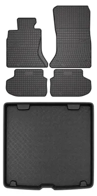 Obrázok produktu pre Gumové autokoberce SolidPRO + vaňa kufra pre: BMW rad 5 F11 2010-2017 kombi (Touring) 5 ks