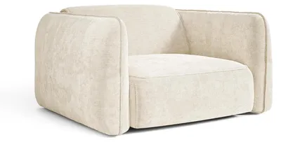 Produktbild von Sessel LOMI Geprägter Samt Creme 118cm