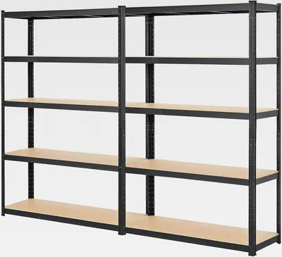 Produktbild von 2X Lagerregal 180 x 120 x 45 cm Kellerregal Steckregal Werkstattregal Schwerlastregal belastbar bis 875kg