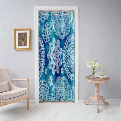 Obrázok produktu pre Záclona s okami, modrá, 130 x 150 cm