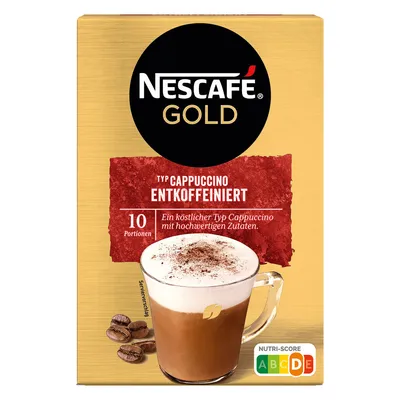 Immagine prodotto di Nescafe Cappuccino Decaffeinato Caffè solubile 10 x 12,5 g