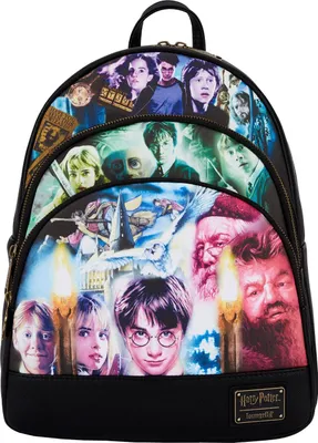 Produktbild von Loungefly Harry Potter by Loungefly Rucksack Trilogy Triple Pocket LF-HPBK0155