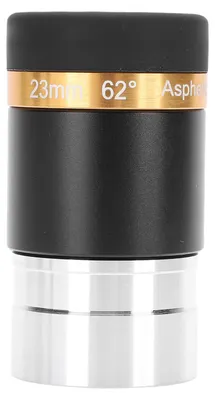 Immagine prodotto di Oculare per telescopio, 1,25 pollici, 62 gradi, 23 mm, accessorio asferico grandangolare con rivestimento completo per telescopi astronomici