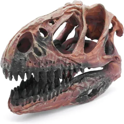 Produktbild von Aquarium Dekoration Tierschädel Totenköpfe Halloween Deko Dinosaurier Terrarium Wüste Aquascape Landschaft Versteck Ornament Garten Reptilien Totenkopf Schädel Groß Skull Skelett