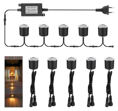 LED Boden-Einbauspot 10er Set IP67 warmweiß Ø32 mm