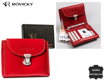 Obrázek produktu pro Rovicky Dámská kožená peněženka Tihs červená One size