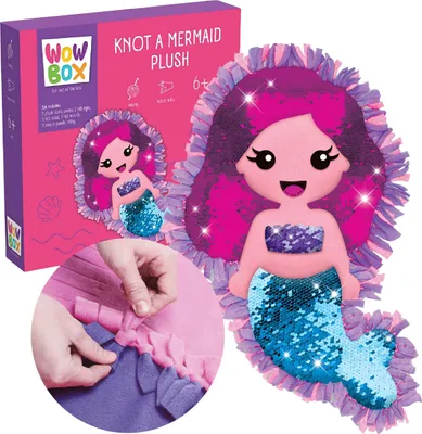 Produktbild von Wow Box Meerjungfrau Kreativkit Kissen mit Pailletten DIY