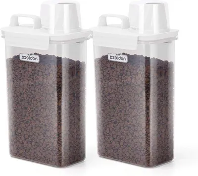 Produktbild von Luftdichte Tierfutterbehälter-Set, 2 Stück, 25 l, mit Messbecher