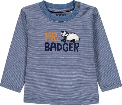 Productafbeelding van Blouse met lange mouwen voor jongens, blauw, merk Badger, model Kanz