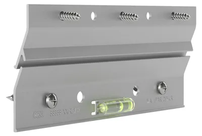 Imagen del producto de Soporte para cuadros con sistema de montaje francés, ángulo de inclinación de 30-45°, con tornillos de fijación, para cuadros y espejos
