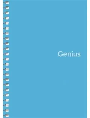 Špirálový zošit, štvorčekový, A6, 80 listov, PP obal, SHKOLYARYK "Genius", mix