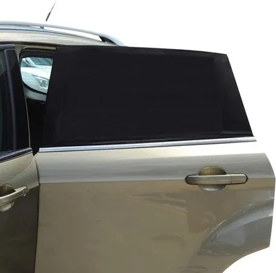 Produktbild von Famanu Auto-Sonnenschutznetz für Fenster – Atmungsaktiv, passend für die meisten Fahrzeuge