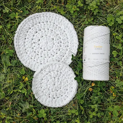 Immagine prodotto di Creative Deco Corda Macrame 6mm x 100m Filo Cotone Bianco | Cotone per Uncinetto | Filo Macramè 6mm | Spago Decorazioni, Cordino Porta Vaso
