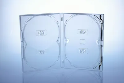 Produktbild von 5 Amaray DVD Hüllen / Farbe: transparent / 4er 4fach DVD Box