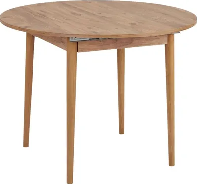 Produktbild von CALICOSY - Ausziehbarer Esstisch von 100 bis 131 cm mit runder Tischplatte - KLARA
