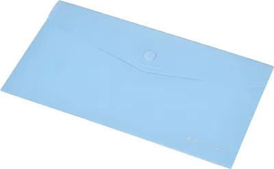 Produktbild von Dokumentenhülle DL mit Druckknopf pastellblau