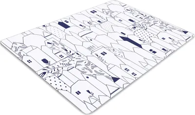 Produktbild von Stuhlunterlage Bürostuhlunterlage 120 cm x 90 cm Bodenmatte Bürostuhlunterlage - Stadt zeichnen