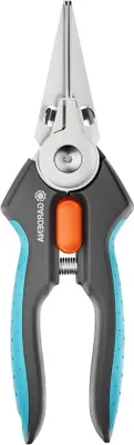 Image de Ciseaux de récolte en acier inoxydable, longueur de lame 45 mm, utilisables d'une seule main