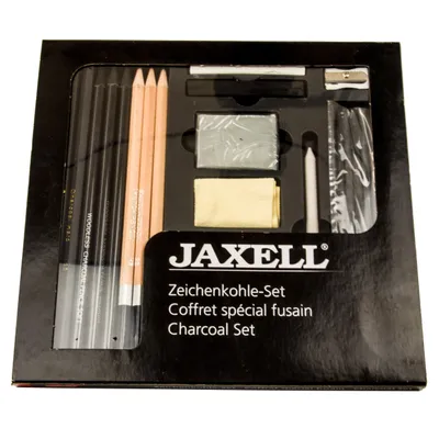 Produktbild von Jaxell - Zeichenkohle Set - 24 teilig - 48233