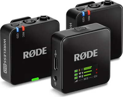 Zdjęcie produktu dla RØDE Wireless GO, Mikrofon ręczny, Wielokierunkowy, 3 dB, 20 - 20000 Hz, 21,8 dB, Odbiornik stacjonarny