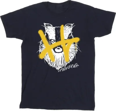 Produktbild von Harry Potter - "Hufflepuff" T-Shirt für Jungen BI21378 (116) (Marineblau)