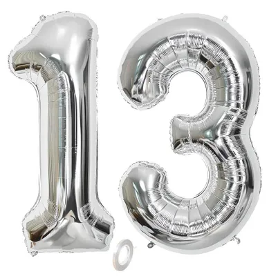 Folienballon 101 cm, große Zahl 0-100, aufblasbar, für Geburtstag & Hochzeit