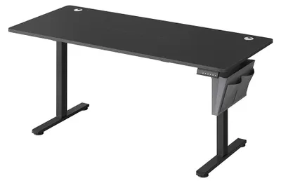Obrázok produktu pre Elektrický písací stôl s látkovým organizérom – nastaviteľný – 70 x 160 x 72-120 cm
