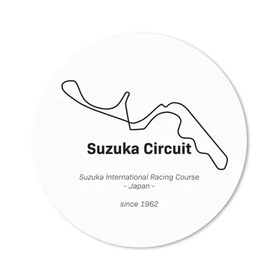 Produktbild von MuchoWow® Mauspad Mousepad Suzuka - Formel 1 - Rennstrecke 30x30 cm - Mousepads - Maus Mat - Pad - Mausunterlage - Tischunterlage - Schreibtischmatten