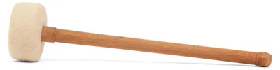Produktbild von Klangschalen-Klöppel aus grauem Filz ca. Ø 7 x 32 cm