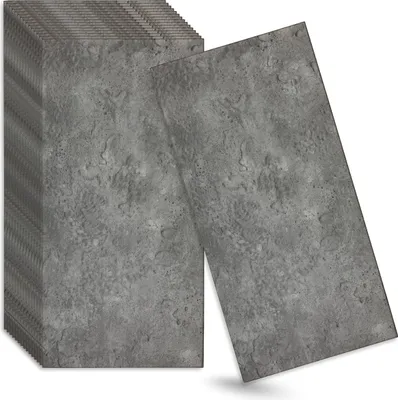Zdjęcie produktu dla Verdico | Panele ścienne z polistyrenu 3D - Szare - 100x50 Cm - 16 sztuk - Wygląd betonu - Panele sufitowe - 8 m2