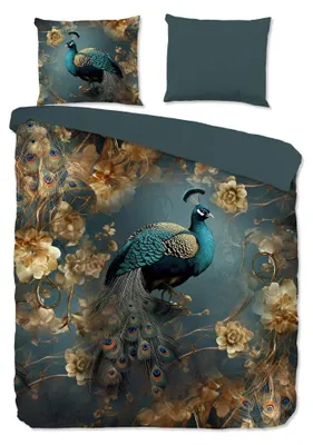 Productafbeelding van Pure Dekbedovertrek "Savaya" - Blauw - (200x220 cm) - 100% Polyester