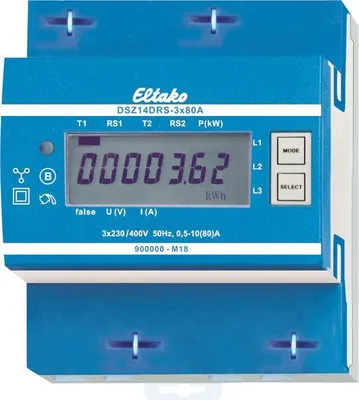 Produktbild von ELTAKO DSZ14DRS-3x80A MID Drehstromzähler digital 80 A MID-konform: Ja