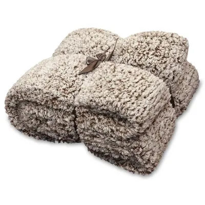 Imagen del producto de Unyqoos® Unique Living, manta de diseño escocés "Knut", 150x200 cm: manta suave y acogedora con acolchado de panal, en un cálido tono marrón caoba, ideal para sofás y camas