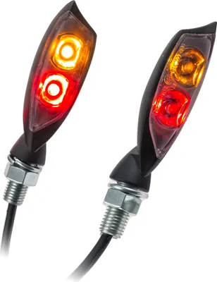 Immagine prodotto di Indicatori di direzione universali per moto a LED Shadow con luci posteriori e del freno colorate M8 omologate E