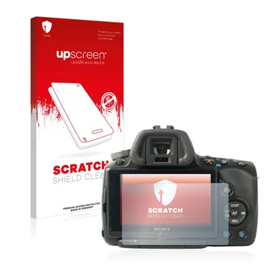 Produktbild von upscreen Schutzfolie für Sony Alpha 55 (SLT-A55V) Displayschutz Displayschutzfolie Folie Klar Transparent