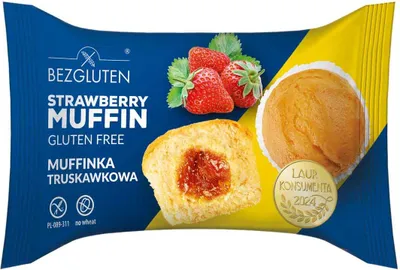 Obrázek produktu pro Muffinka bezglutenowa truskawkowa 60 g