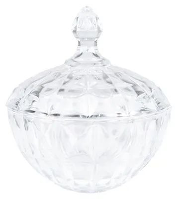 Image de Clayre & Eef Pot en verre Ø 16x19 cm Verre transparent