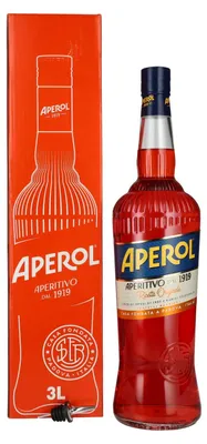 Image de Aperol Aperitivo 11% Vol. 3l en boîte cadeau avec Bec verseur pour bouteilles