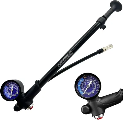 Produktbild von Fahrradpumpe 400 PSI, Manometer, 3-in-1, für Fahrradreifen