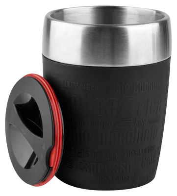 Produktbild von EMSA TRAVEL CUP ISOLIERBECHER 0,2 L, Schwarz, China, 87 mm, 94 mm, 112 mm, 204 g