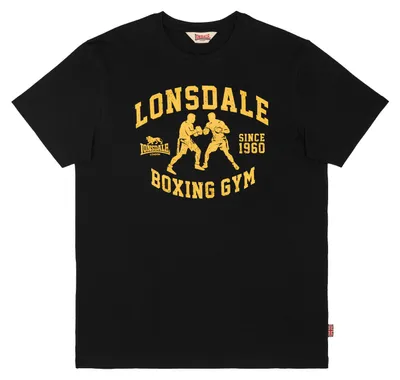 Produktbild von Lonsdale London T-Shirt Herren THEWLES schwarz Streetwear 100% Baumwolle L