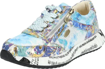 A single sneaker is shown from a diagonal angle against a white background.