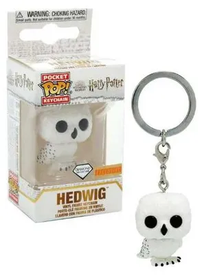 Produktbild von Harry Potter - Hedwig  Special Edition Diamond - Schlüsselanhänger Funko Pocket POP! Keychain