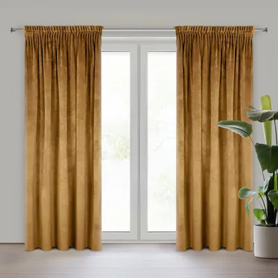 Produktbild von Eurofirany 366811, Durchscheinend, Hellbraun, Einfarbig, Polyester, Aufhängungshaken, 290 g/m²