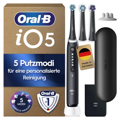 Produktbild von Oral-B iO Series 5 Elektrische Zahnbürste, Schwarz