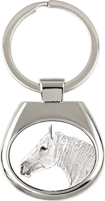 Produktbild von Boulonnais-Pferd - Schlüsselanhänger mit Pferd, Anhänger mit Aufdruck, personalisierter Anhänger der Marke Art-Dog