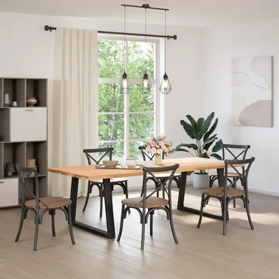 Zdjęcie produktu dla VidaXL 4012576, Metal, Czarny, Wewnętrzna, 733 mm, 900 mm