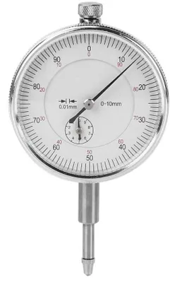 Image de Horloge de précision - Mesure précise - Corps en aluminium - 0 à 10 mm - Argent