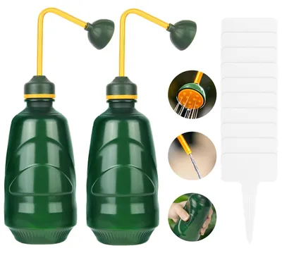 Gießkanne 2er-Set 450 ml Kunststoff Druckgießkanne grün