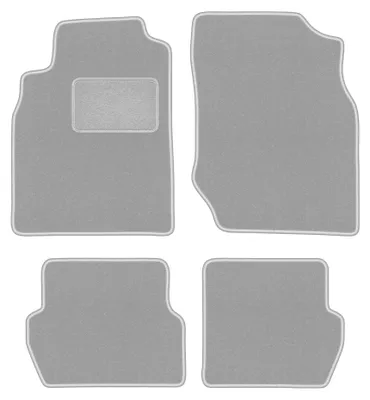 Obrázok produktu pre Velúrové autokoberce pre: Nissan Almera N16 2000-2006 (hatchback) – sada 4 ks, sivé, na mieru – Wielganizator OSLO